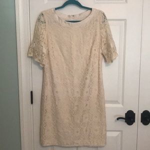 Liz Claiborne cream lace dress